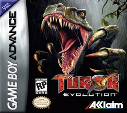 Turok Evolution box art for GameBoy Advance